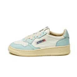 Autry Sneakers En Cuir|Sneakers Blancs*Medalist W *Goat / Wash* White / Stream Blue