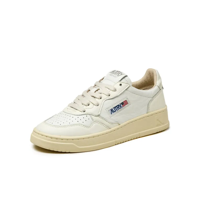 Autry Sneakers En Cuir|Sneakers Blancs*Medalist W *Goat / Wash* White