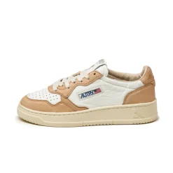 Autry Sneakers En Cuir|Sneakers Blancs*Medalist W *Goat / Wash* White / Caramel