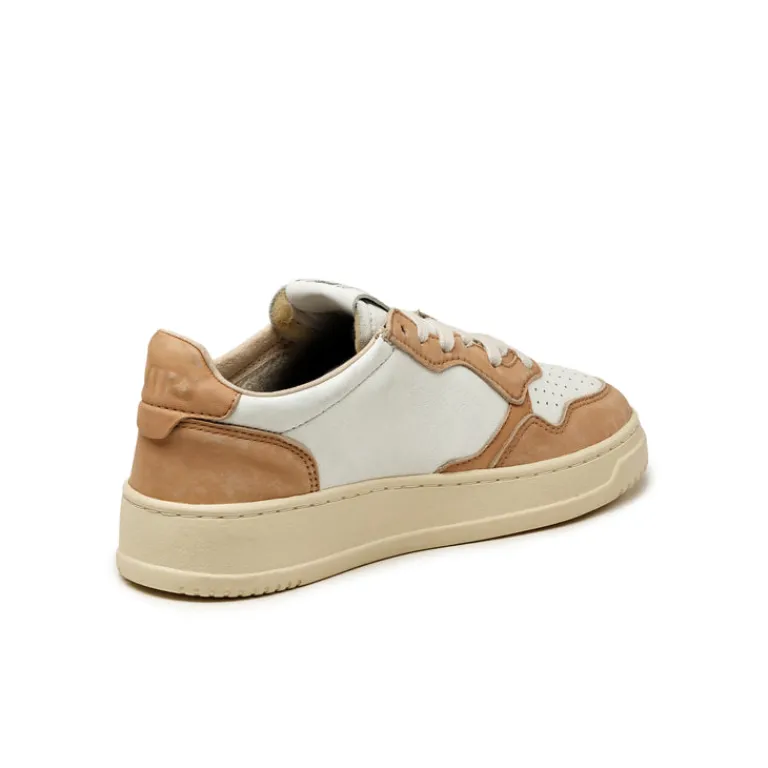 Autry Sneakers En Cuir|Sneakers Blancs*Medalist W *Goat / Wash* White / Caramel