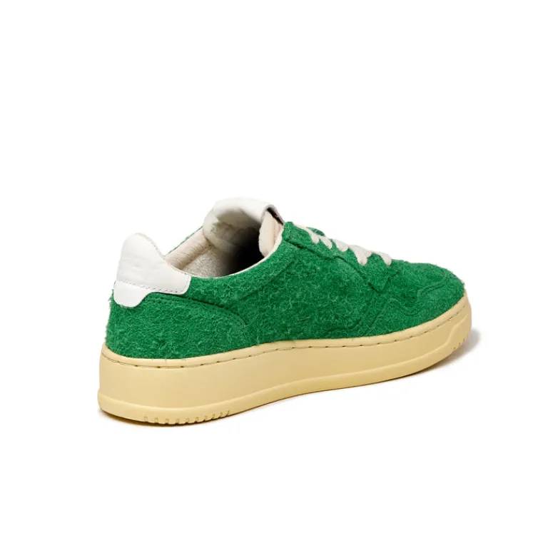 Autry Sneakers En Cuir*Medalist W *Hairy Suede* Golf Green