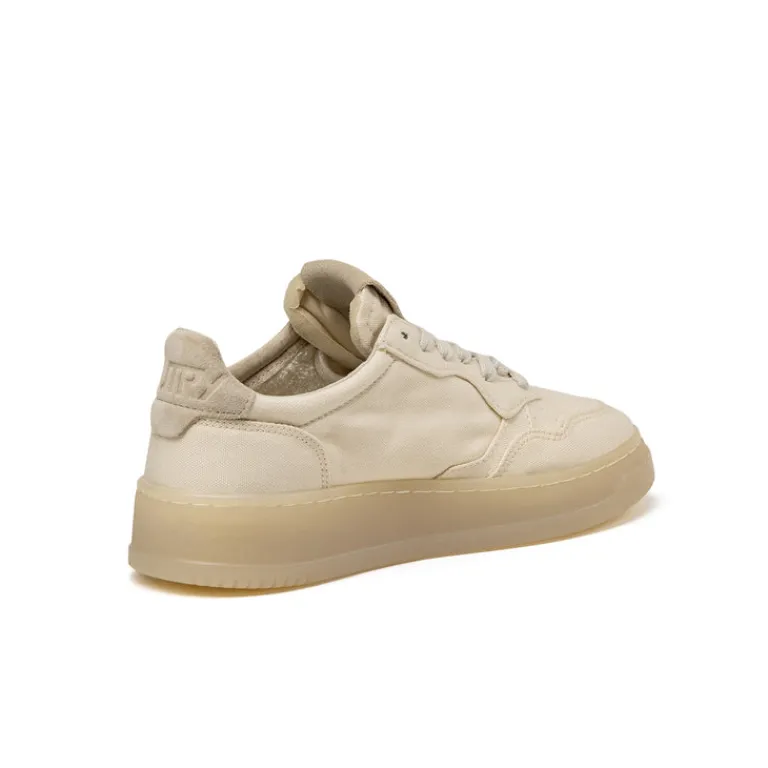 Autry Sneakers En Cuir*Medalist W *Jap / Canvas* Ivory