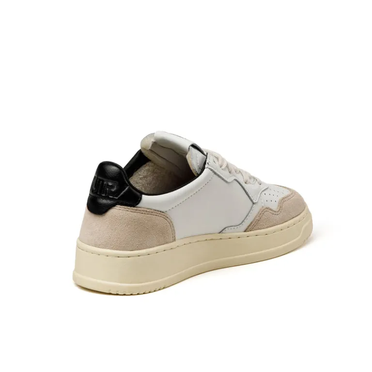 Autry Sneakers En Cuir|Sneakers Blancs*Medalist W *Leather / Suede* White / Black