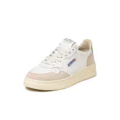 Autry Sneakers En Cuir|Sneakers Blancs*Medalist W *Leather / Suede* White / Bud Green
