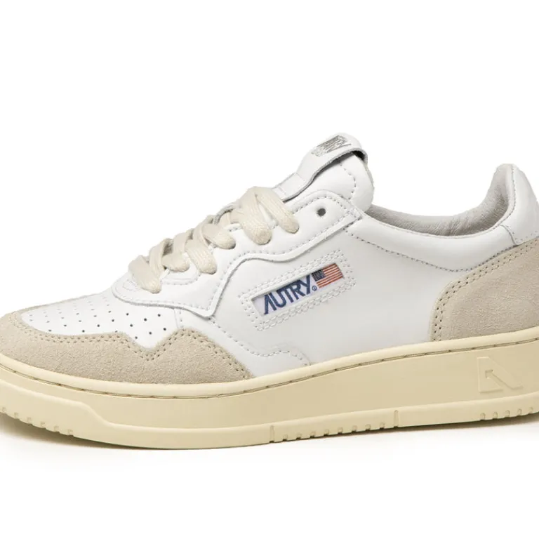 Autry Sneakers En Cuir|Sneakers Blancs*Medalist W *Leather / Suede* White