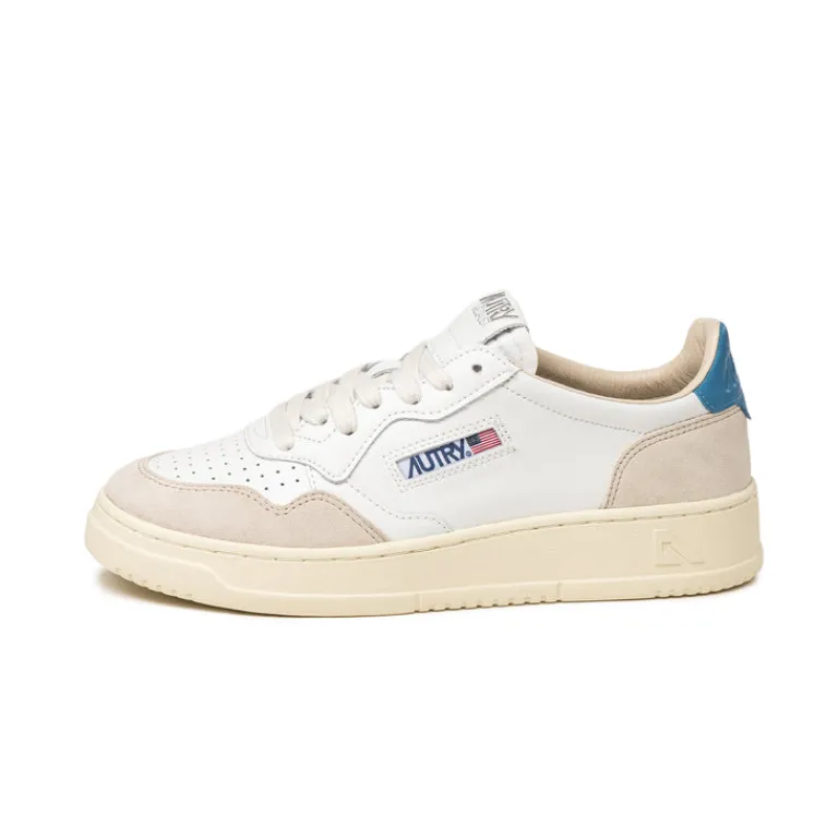 Autry Sneakers En Cuir|Sneakers Blancs*Medalist W *Leather / Suede* White / Niagara