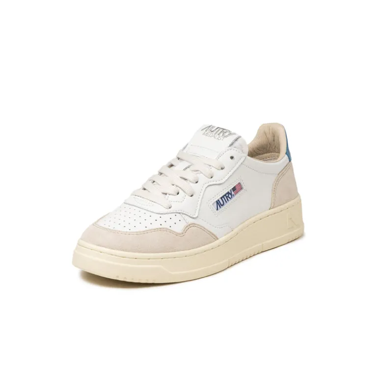 Autry Sneakers En Cuir|Sneakers Blancs*Medalist W *Leather / Suede* White / Niagara