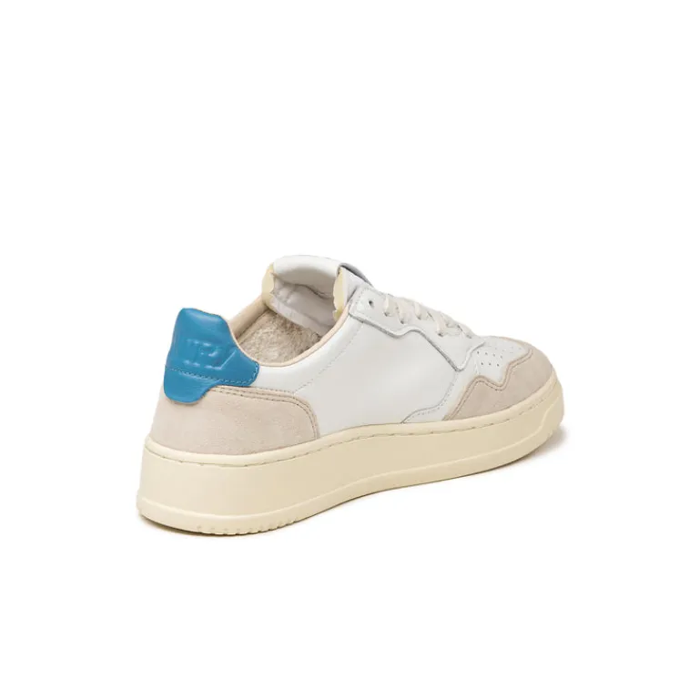 Autry Sneakers En Cuir|Sneakers Blancs*Medalist W *Leather / Suede* White / Niagara