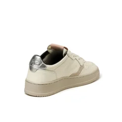 Autry Sneakers En Cuir*Medalist W *Leather / Elephant* Silver / Black / Pow / Grey