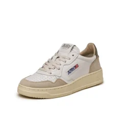 Autry Sneakers En Cuir|Sneakers Blancs*Medalist W *Leather / Suede* White / Court Green