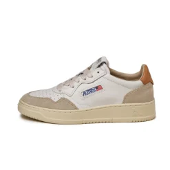 Autry Sneakers En Cuir|Sneakers Blancs*Medalist W *Leather / Suede* White / Sandstorm