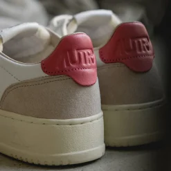 Autry Sneakers En Cuir|Sneakers Blancs*Medalist W *Leather / Suede* White / Tearose