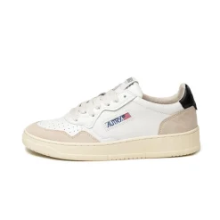Autry Sneakers En Cuir|Sneakers Blancs*Medalist W *Leather / Suede* White / Black