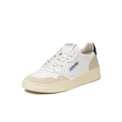 Autry Sneakers En Cuir|Sneakers Blancs*Medalist W *Leather / Suede* White / Black