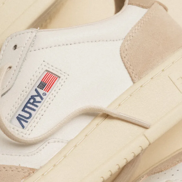 Autry Sneakers En Cuir|Sneakers Blancs*Medalist W *Leather / Suede* White / White Pepper