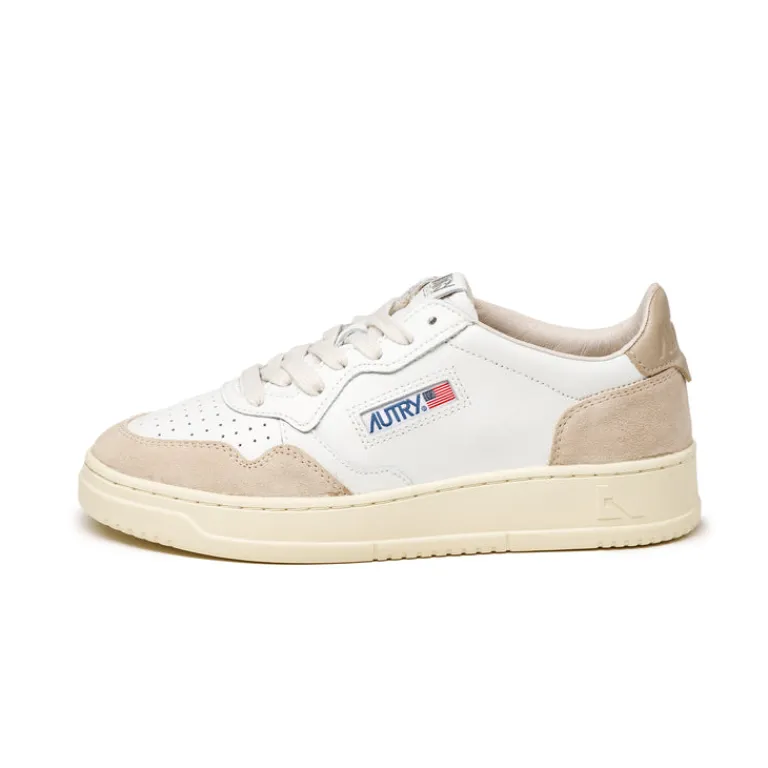Autry Sneakers En Cuir|Sneakers Blancs*Medalist W *Leather / Suede* White / White Pepper