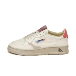 Autry Sneakers En Cuir*Medalist W *Nubuk / Elephant* Rose / Sand