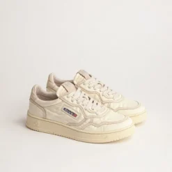 Autry Sneakers En Cuir*Medalist W *Nylon / Suede* Ivory