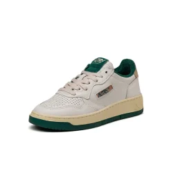 Autry Sneakers En Cuir|Sneakers Blancs*Medalist W *Virgin / Sponge* White / Forest