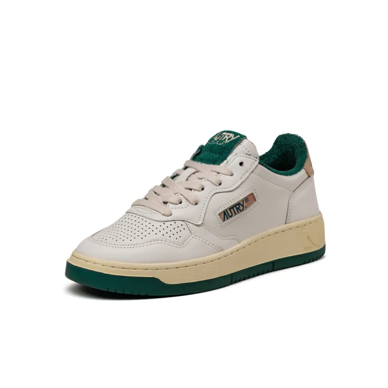 Autry Sneakers En Cuir|Sneakers Blancs*Medalist W *Virgin / Sponge* White / Forest