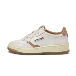 Autry Sneakers En Cuir|Sneakers Blancs*Medalist W *Virgin / Crack* White / Tanz