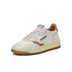 Autry Sneakers En Cuir|Sneakers Blancs*Medalist W *Virgin / Crack* White / Tanz