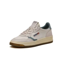 Autry Sneakers En Cuir|Sneakers Blancs*Medalist W *Virgin / Crack* White / Silver Blue