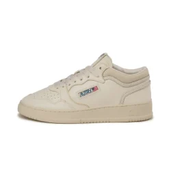 Autry Sneakers Montantes|Sneakers En Cuir*Med-Way Mid W *Leather / Crack* White / Marshmallow
