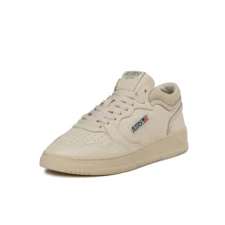 Autry Sneakers Montantes|Sneakers En Cuir*Med-Way Mid W *Leather / Crack* White / Marshmallow
