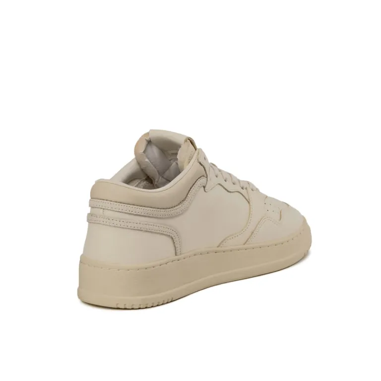 Autry Sneakers Montantes|Sneakers En Cuir*Med-Way Mid W *Leather / Crack* White / Marshmallow