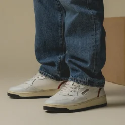 Autry Sneakers En Cuir|Sneakers Blancs*Open Low Dragon