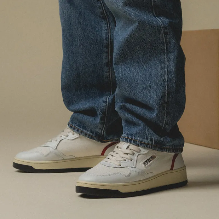 Autry Sneakers En Cuir|Sneakers Blancs*Open Low Dragon