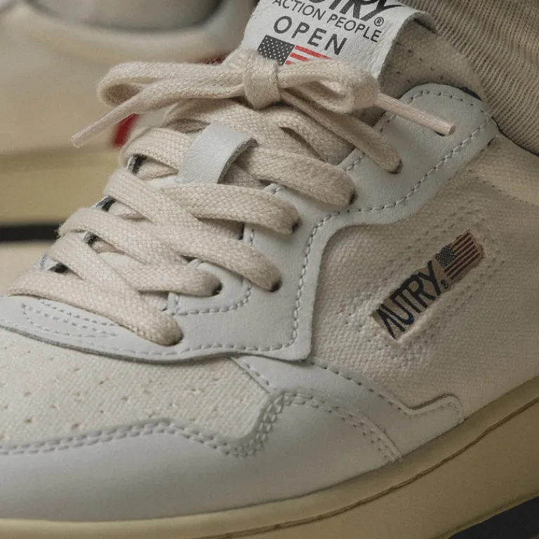 Autry Sneakers En Cuir|Sneakers Blancs*Open Low Dragon