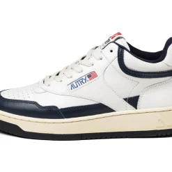 Autry Sneakers En Cuir|Sneakers Blancs*Open Mid White / Blue