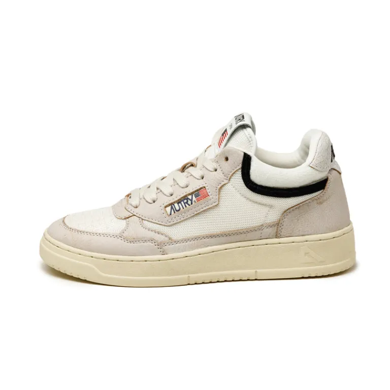 Autry Sneakers En Cuir|Sneakers Blancs*Open Mid W White / Black