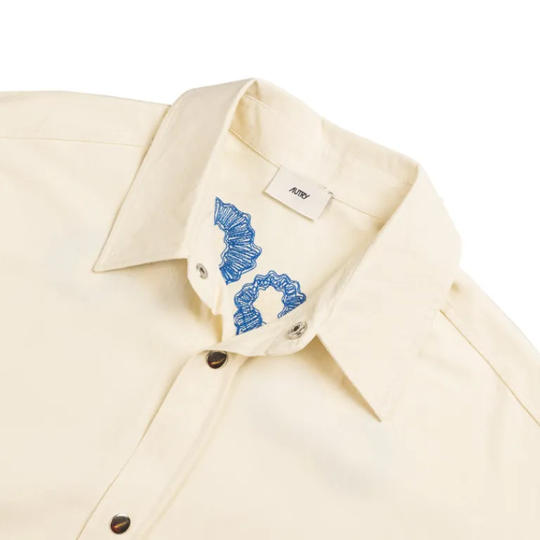 Autry Gilets*Overshirt Jacket Cream