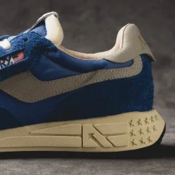 Autry Sneakers En Cuir|Chaussures De Running Retro*Reelwind Low Blue Princess