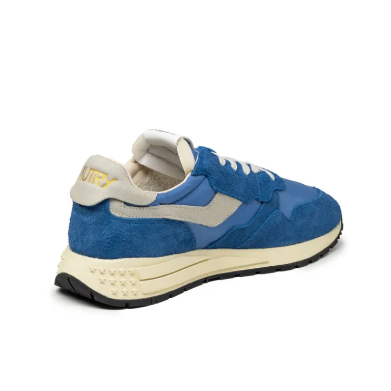 Autry Sneakers En Cuir|Chaussures De Running Retro*Reelwind Low Blue Princess