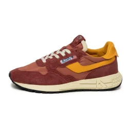 Autry Sneakers En Cuir|Chaussures De Running Retro*Reelwind Low *Hairy Suede / Nylon* Bld / Cdmylw