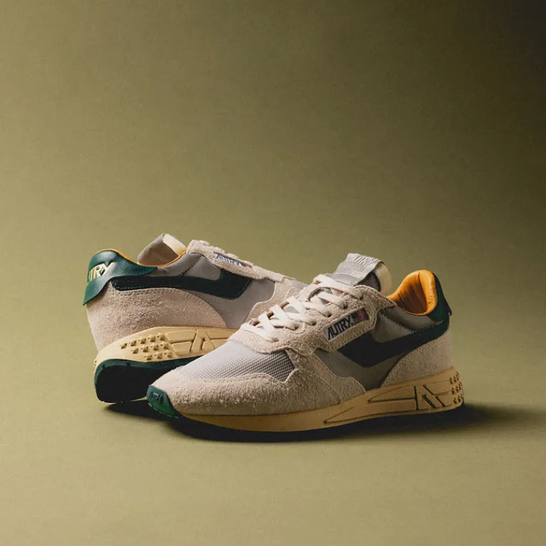 Autry Sneakers En Cuir*Reelwind Low *Reflective Leather* Silver / Mountain