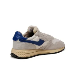 Autry Sneakers En Cuir|Chaussures De Running Retro*Reelwind Low *Suede / Net* White / Limoges
