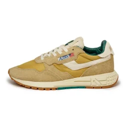 Autry Sneakers En Cuir|Chaussures De Running Retro*Reelwind Low *Suede / Pony* Leaf / Rut