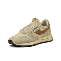 Autry Sneakers En Cuir|Chaussures De Running Retro*Reelwind Low *Suede / Net* Ecru / Cathspy