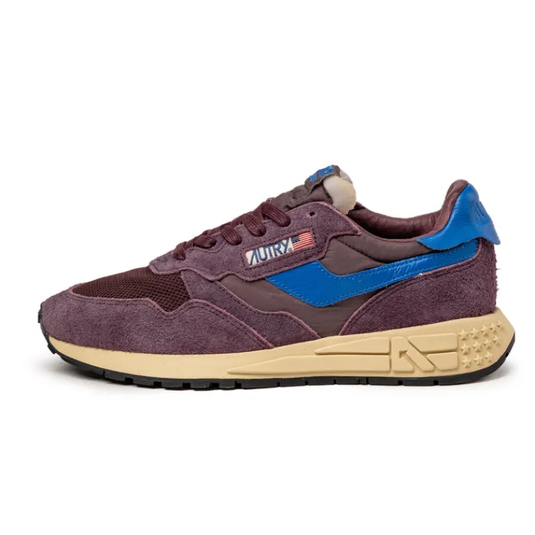 Autry Sneakers En Cuir|Chaussures De Running Retro*Reelwind Low *Suede / Net* Sass / Vicblue