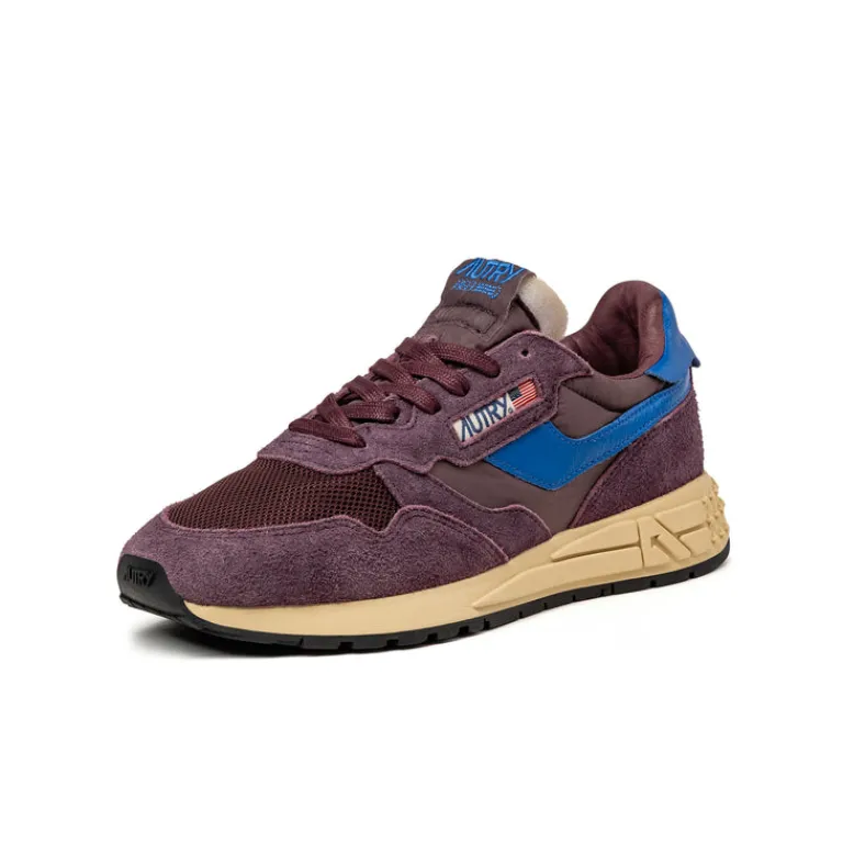 Autry Sneakers En Cuir|Chaussures De Running Retro*Reelwind Low *Suede / Net* Sass / Vicblue