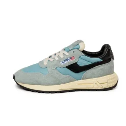 Autry Sneakers En Cuir*Reelwind Low W *Hairy Suede / Nylon* Jade / Black