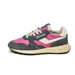 Autry Sneakers En Cuir*Reelwind Low W *Hairy Suede / Nylon* Bb / Whs Wht