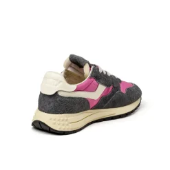 Autry Sneakers En Cuir*Reelwind Low W *Hairy Suede / Nylon* Bb / Whs Wht