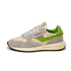Autry Sneakers En Cuir*Reelwind Low W *Hairy Suede / Nylon* Antlp / Prtgr