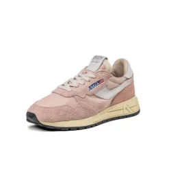 Autry Sneakers En Cuir|Sneakers Blancs*Reelwind Low W *Nylon / Cracked Leather* White / Powder